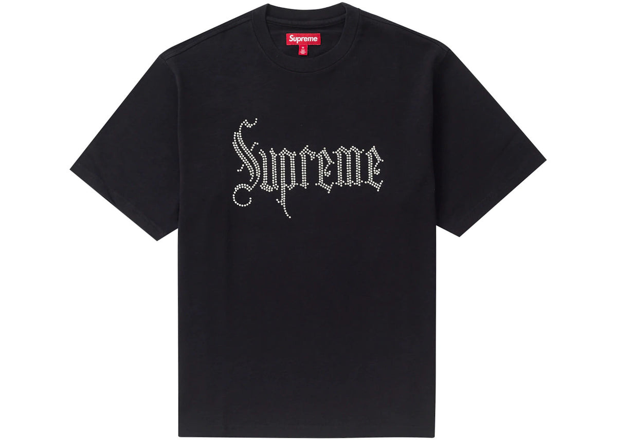 Supreme Rhinestone S/S Top Black