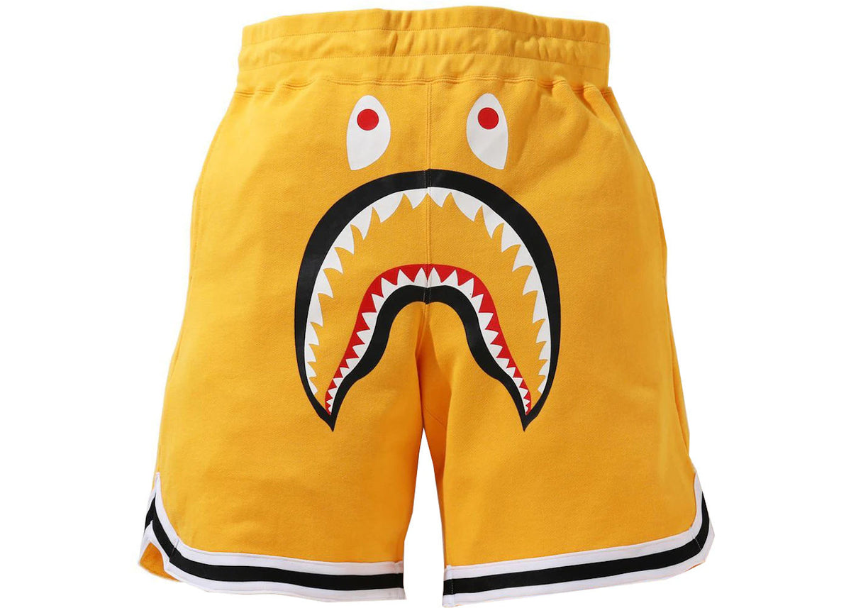 BAPE Shark Basketball Sweatshort Yellow