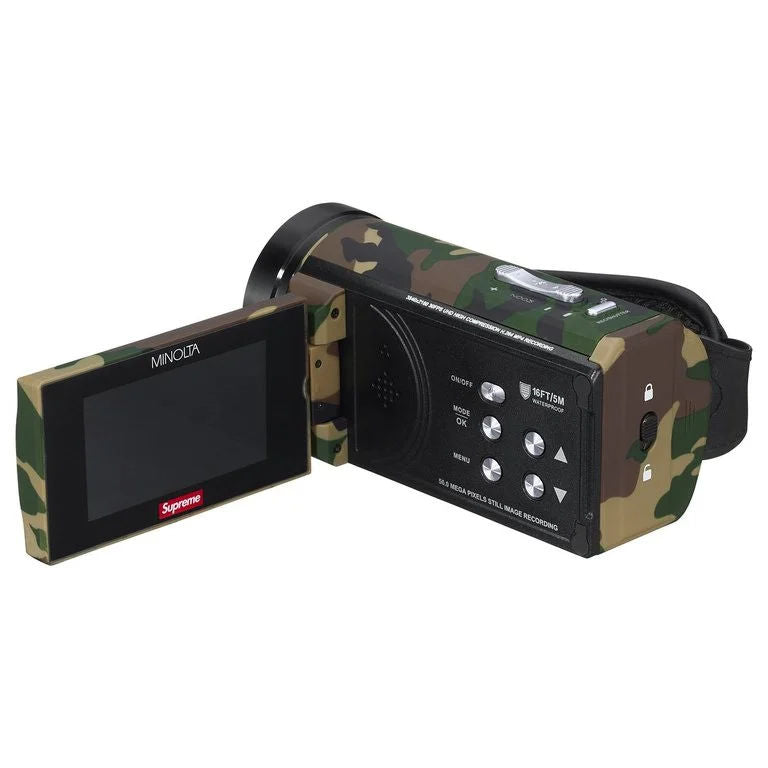 Supreme Minolta MN4K300WP Waterproof Camcorder Woodland Camo