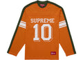 Supreme Split L/S Football Top Orange