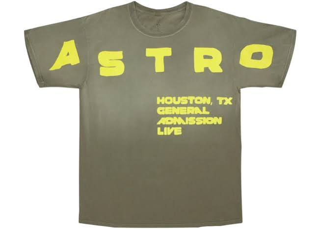 Travis Scott Flaming TV Tee Green