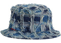 Supreme Frayed Patchwork Denim Crusher Washed Blue