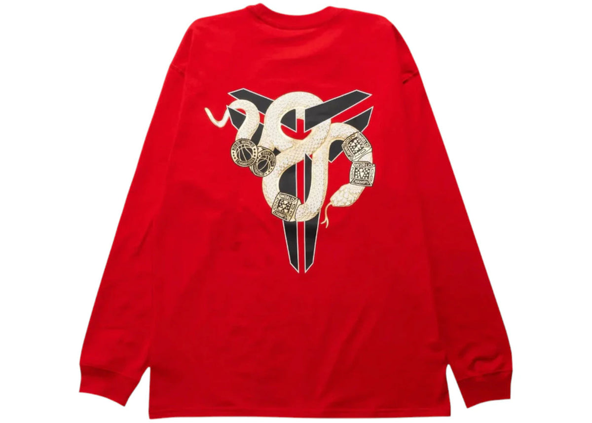 Nike Kobe Bryant Year of Mamba Max90 Long-Sleeve T-shirt Red