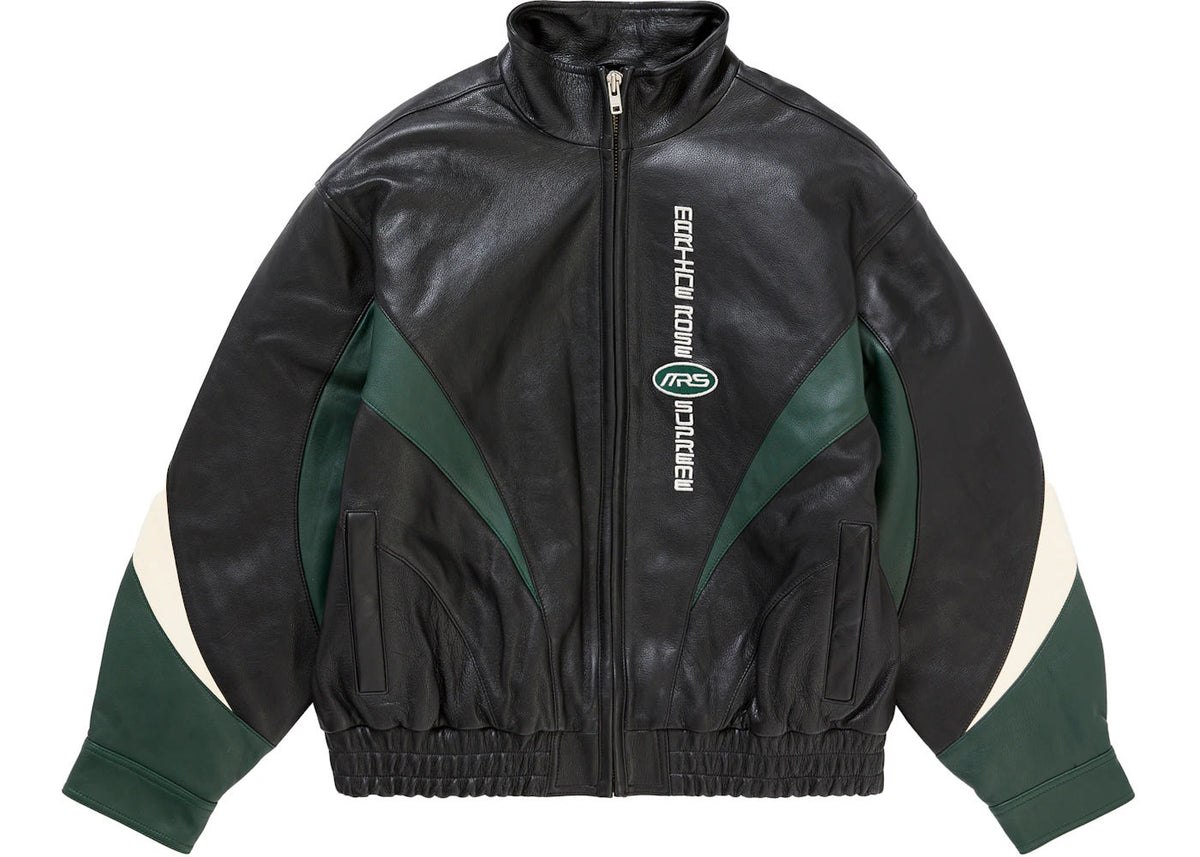 Supreme Martine Rose Leather Jacket Black - Used/Worn