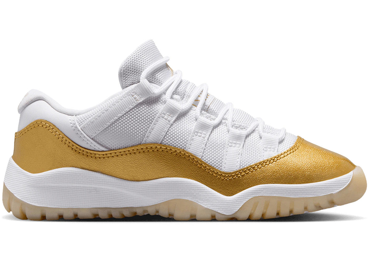 Jordan 11 Retro Low White Team Gold Metallic Gold