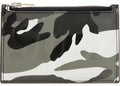 Supreme Leather Zip Card Holder Snow Camo