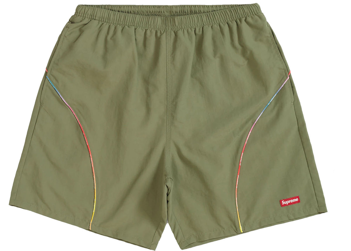 Supreme Gradient Piping Water Short Olive