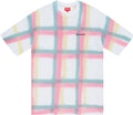 Supreme Sprayed Plaid S/S Top White