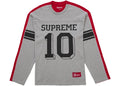 Supreme Split L/S Football Top Grey