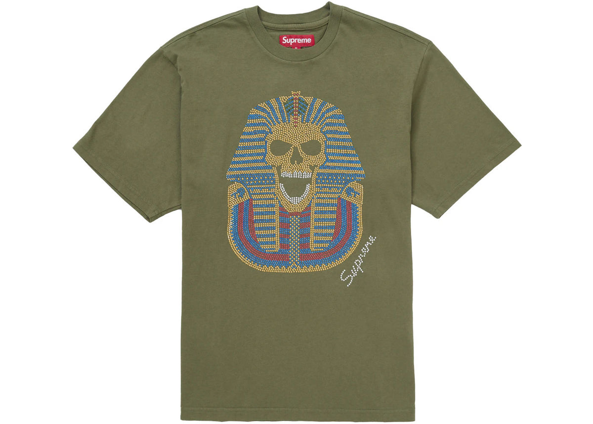 Supreme King Tut S/S Top Olive
