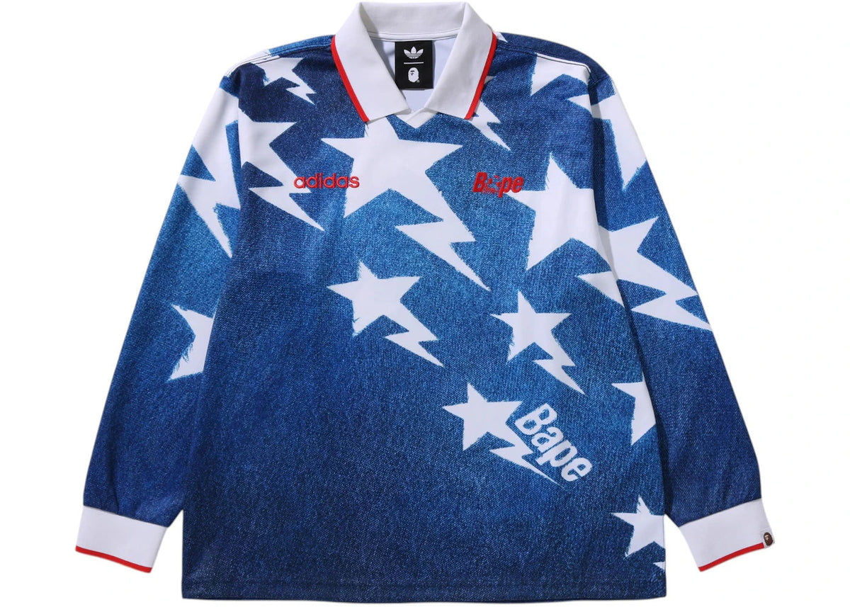 adidas x BAPE LSL Star Jersey Blue