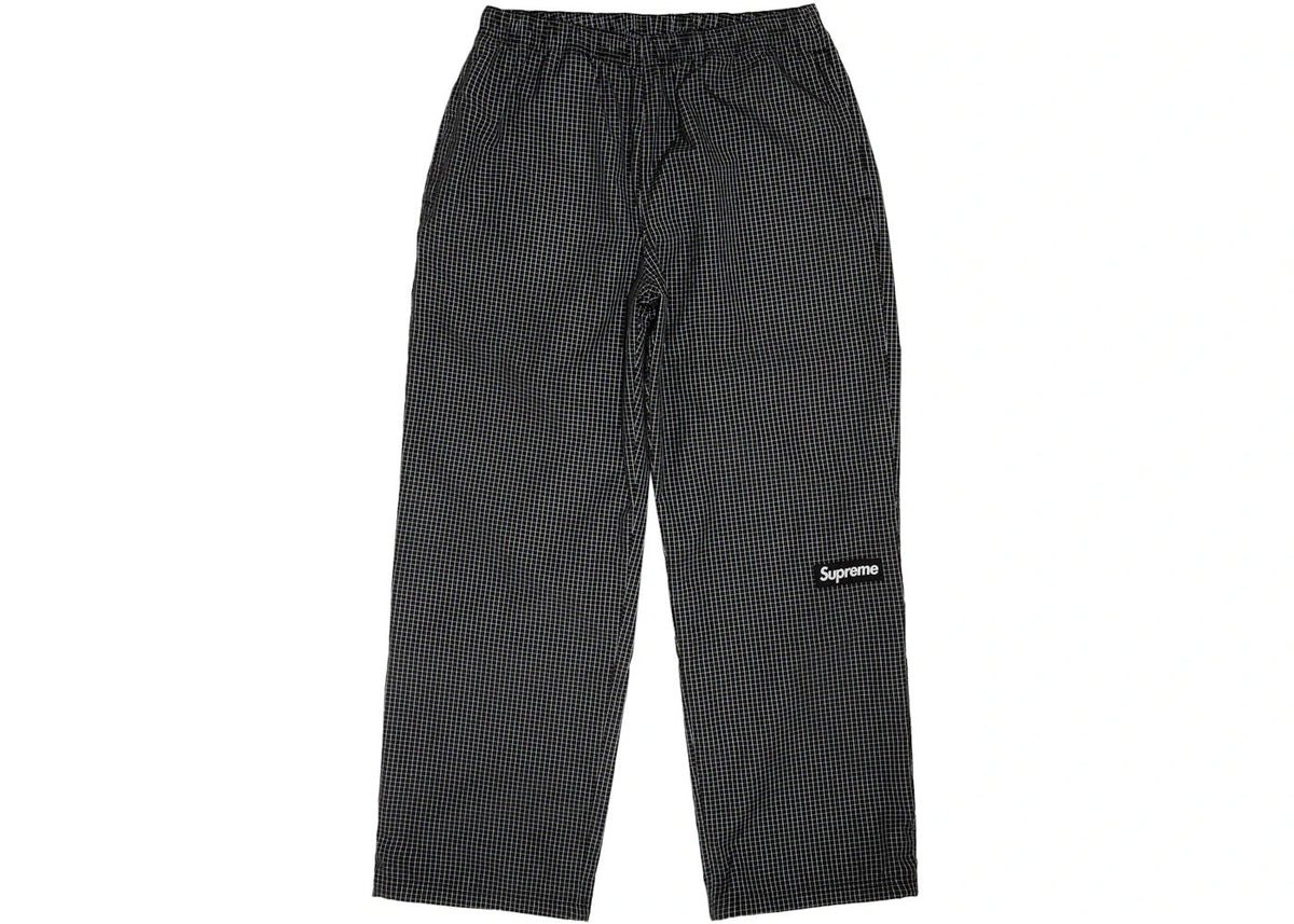 Supreme Reflective Ripstop Track Pant Black