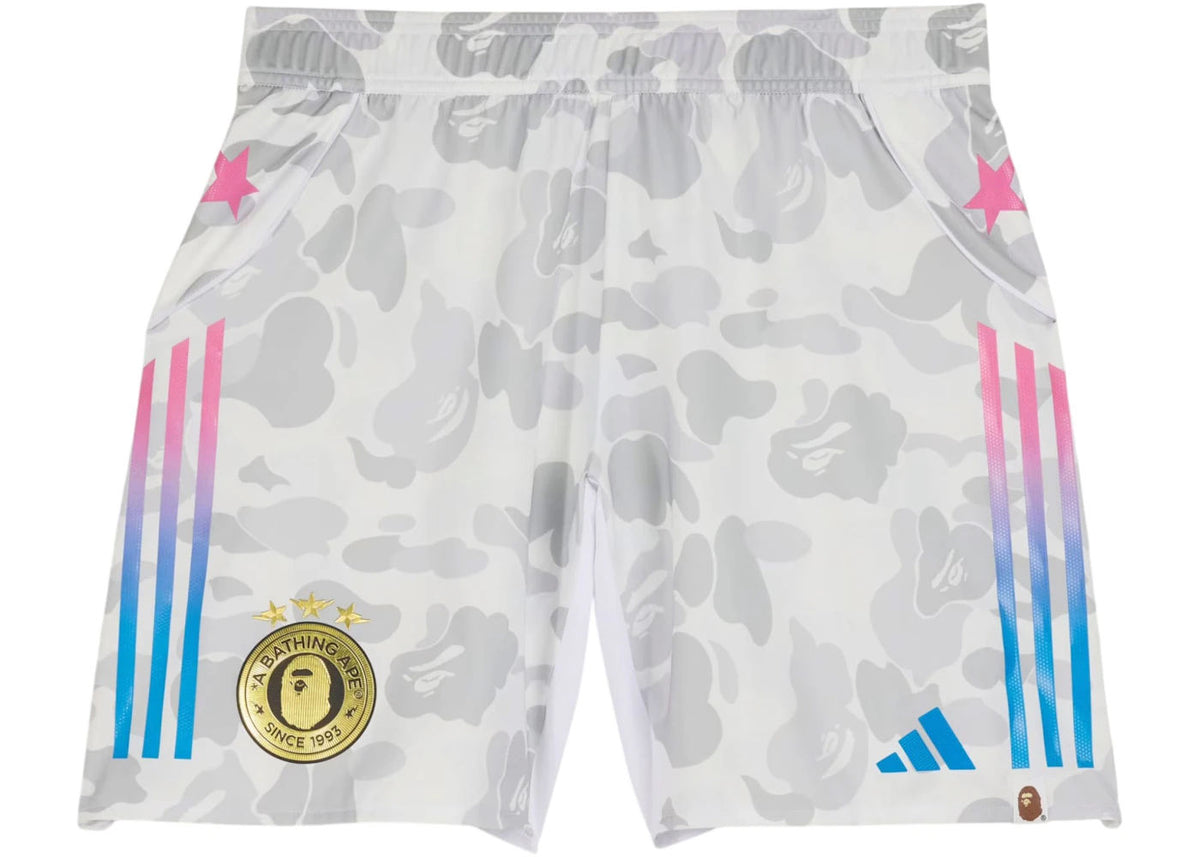 adidas x BAPE Football Slim Shorts White