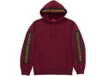 Supreme Woven Patches Hooded Sweatshirt Dark Red