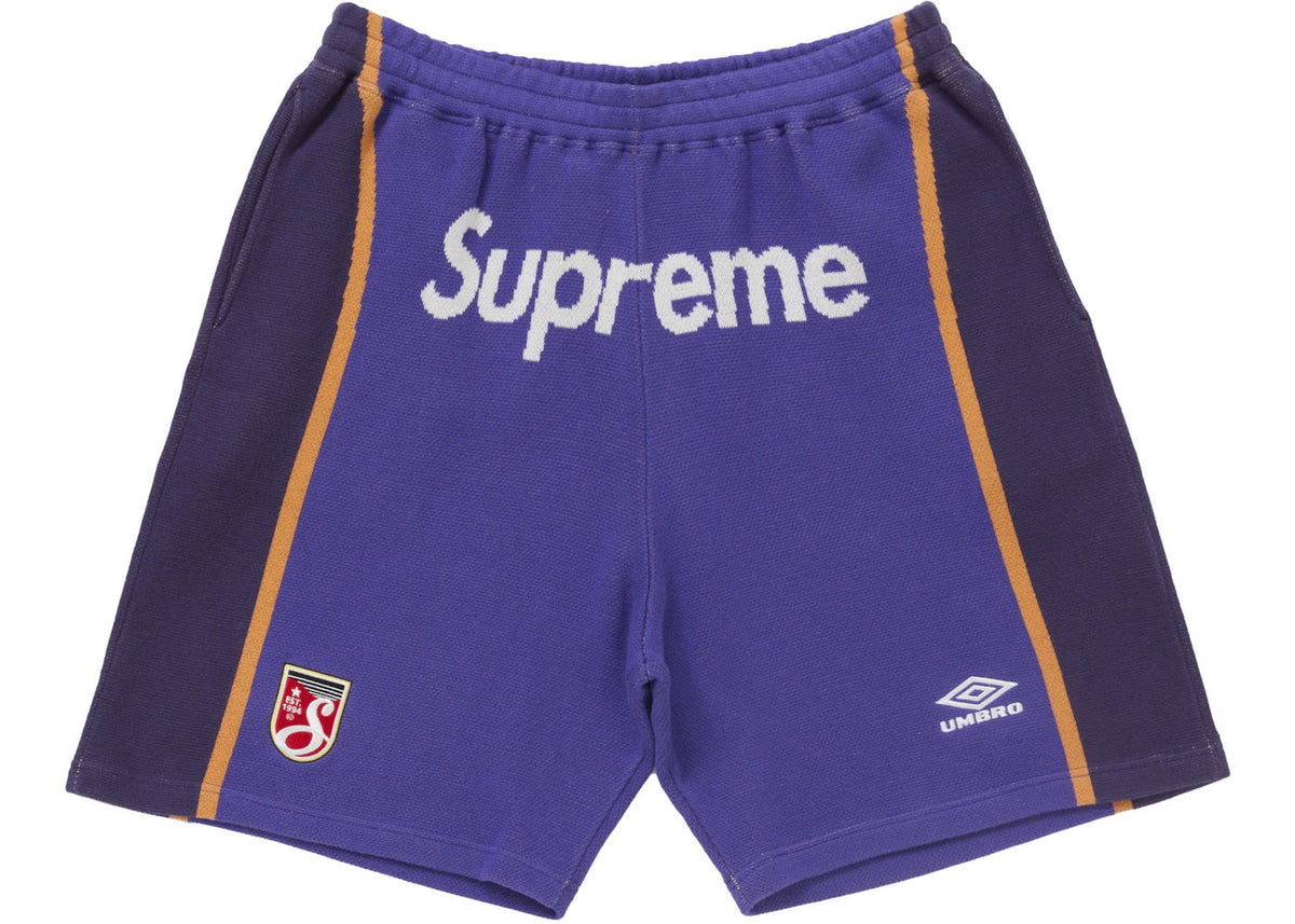 Supreme Umbro Knit Soccer Short Purple