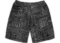 Supreme Patchwork Knit Short Black