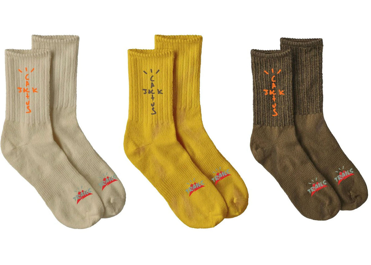 Travis Scott Cactus Trails Hiking Socks Pack Natural/Gold/Brown