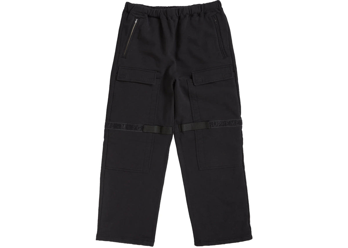 Supreme Marithé + François Girbaud Shuttle Tape Cargo Sweatpant Black