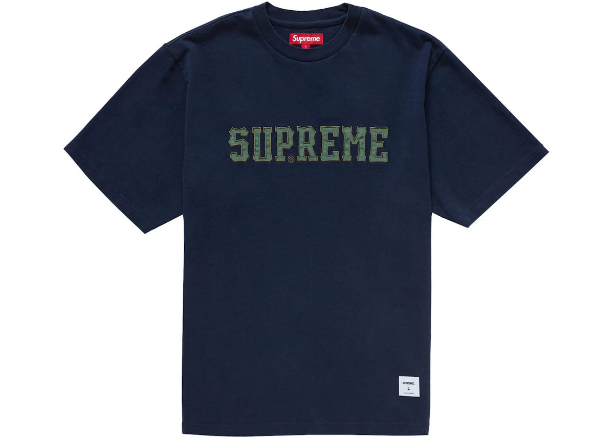 Supreme Twill Applique S/S Top Navy