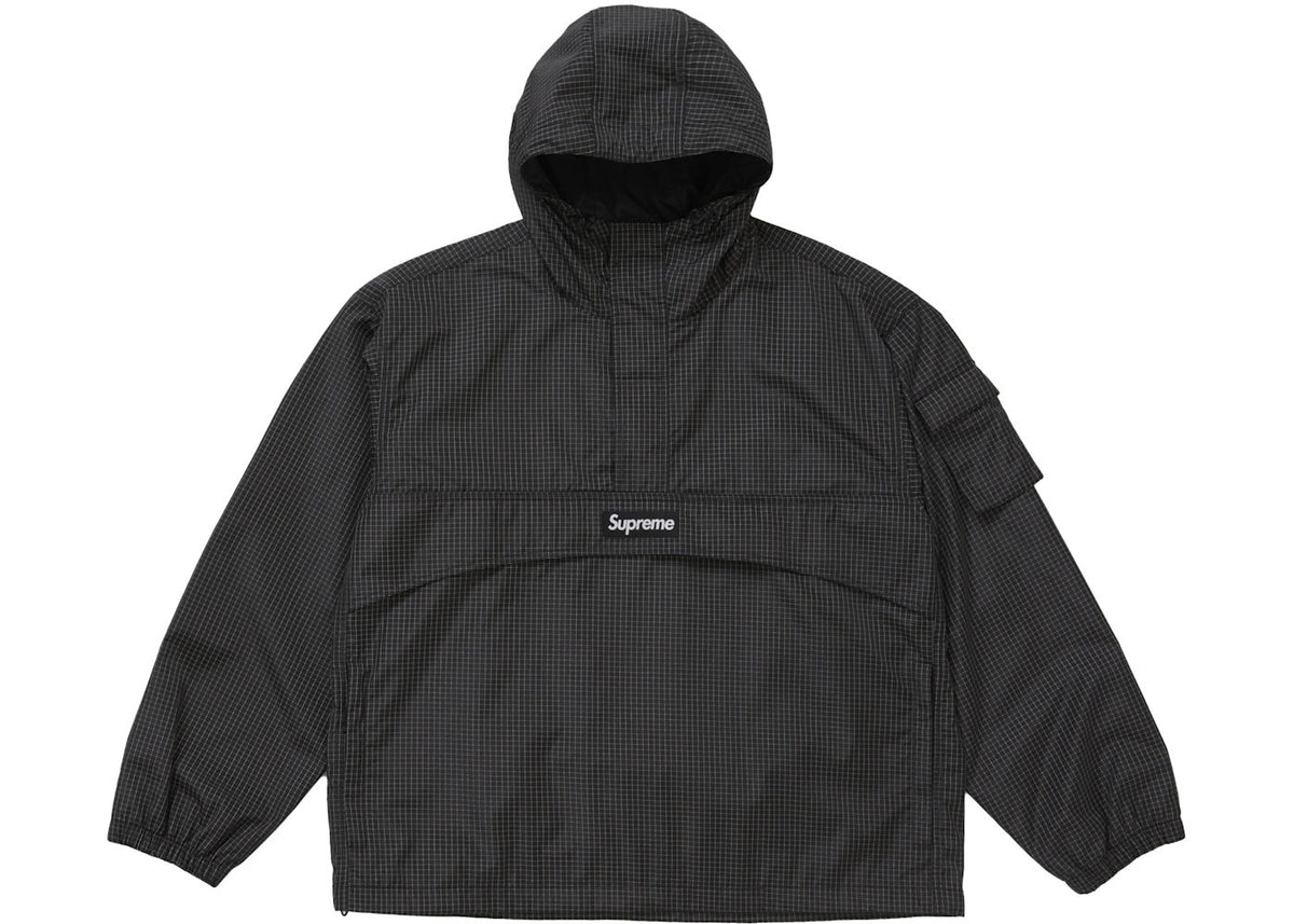 Supreme Reflective Ripstop Anorak Black