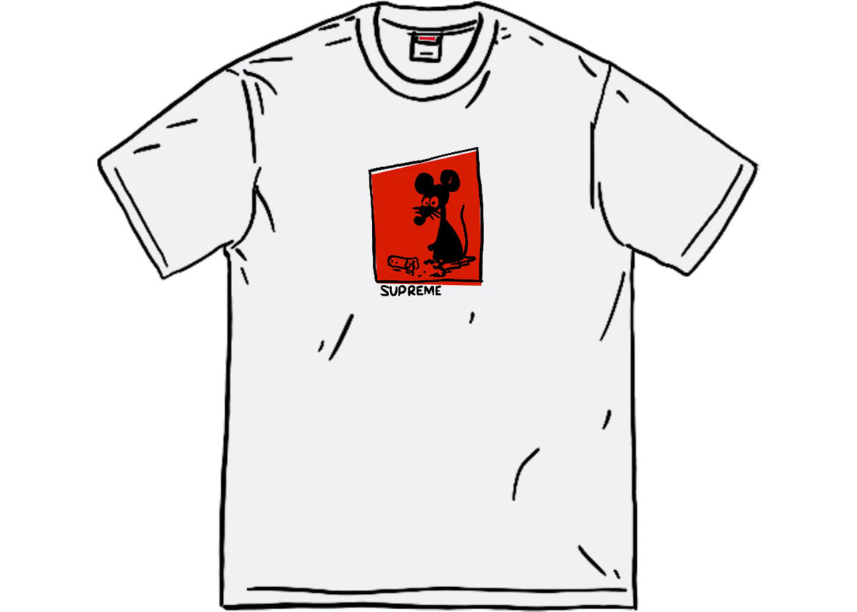 Supreme Mouse Tee White